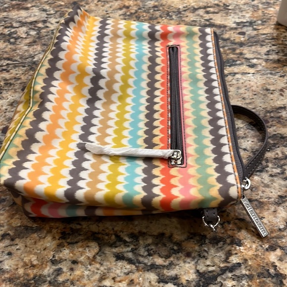 Kalencom Nylon Diaper Clutch Wristlet Bold Pattern Pockets Functional Zippered - Picture 9 of 10